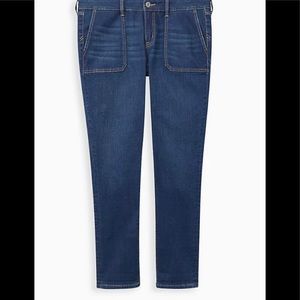 BOYFRIEND STRAIGHT JEAN - VINTAGE STRETCH DARK WASH